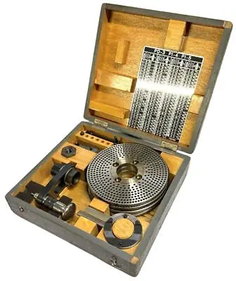 Societe Genevoise PD-3 PI-4 PI-5 Rotary Table Index Kit W/ Case CR-52916-2 • $649.99