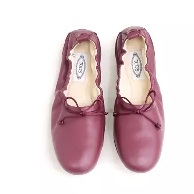 Tods Ballet Flats Size EU35 (5US) Color: Plum • $139