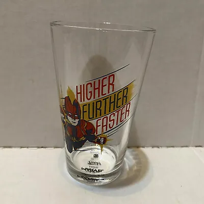 NEW Captain Marvel Pint Glass Cup Higher Further Faster Funko Collectors Corp • $9