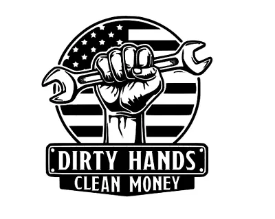 Dirty Hands Clean Money Blue Collar American Premium Vinyl Decal • $3.99