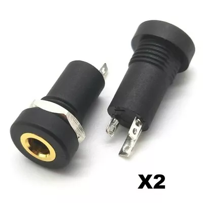 3.5MM Audio Jack Socket 3 Pole Stereo Solder Panel Mount X 2  • £4.75