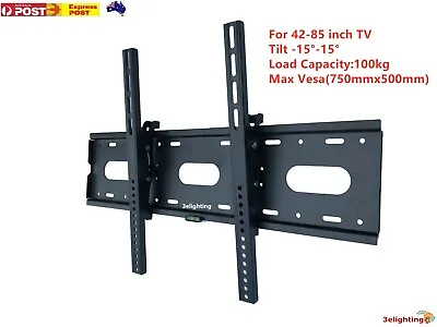 $28.99 • Buy 42 50 55 65 70 75 80 85 Inch Universal LED LCD Plasma TV Tilt Wall Mount Bracket