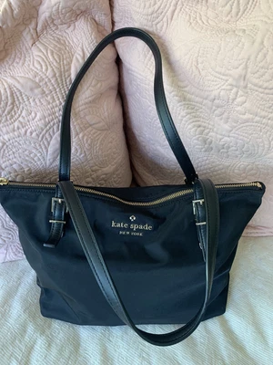 $55 • Buy Kate Spade Black Nylon Tote Bag