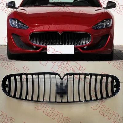 For Maserati GranTurismo 2008-2017 Glossy Black Front Bumper Center Hood Grille • $341.99