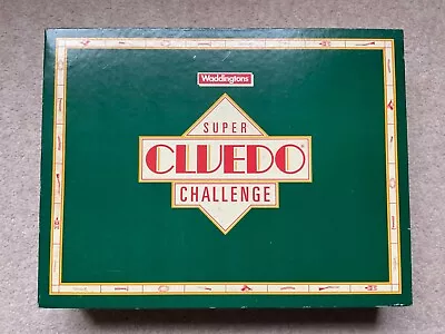 1986 Waddingtons Super Cluedo Challenge Family Game Boxed Complete 2-9 Players • £5.99