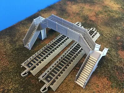 Pedestrian Bridge Walkway Over 2  Tracks - N Scale 1:160 No Assembly Required! • $19.93