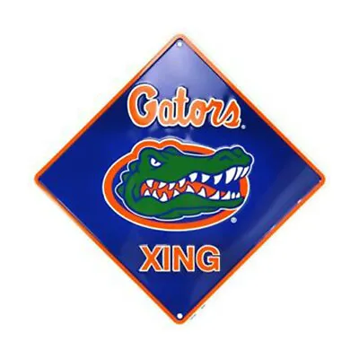 University Of Florida Gators 12  Xing Crossing Collegiate Metal Sign Embossed • $18.71