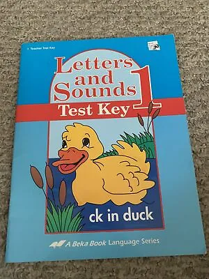A Beka Book LETTERS AND SOUNDS Student Tests - Grade 1 • $9.99