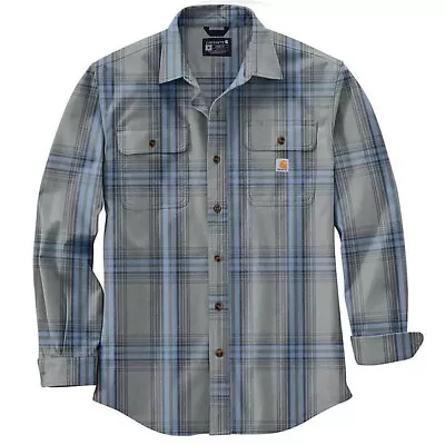 Carhartt Loose Fit Heavyweight Flannel Long-Sleeve Plaid Shirt - 105947 BIG TALL • $37.99