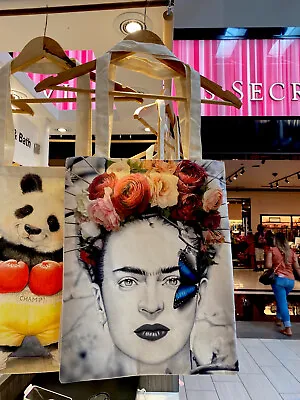 $12.99 • Buy Frida Kahlo Bag   % 100 Turkish Cotton And  Silk