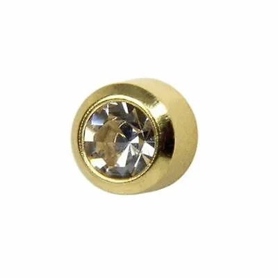 Caflon 24CT Gold Plated - April Crystal Birthstone Stud (12 Pack) • £12.99