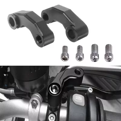 8mm/10mm Universal Motorcycle Mirror Mount Riser Extender Adapter Aluminum SU • $13.99