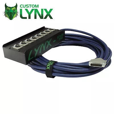 Van Damme DB-25 To Stage/Wall Box. DSUB To Neutrik Multicore 8 X Female XLR PRO • £194.13