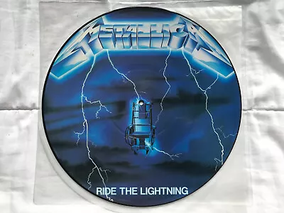 METALLICA Ride The Lightning PICTURE DISC 1986 MFN 27P Vinyl LP Thrash Metal EX • £41.99