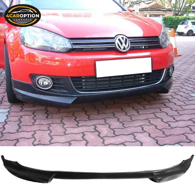 Fit 10-14 Volkswagen VW Golf 6 GTI RG Style Front Bumper Lip Spoiler Splitter PU • $109.99