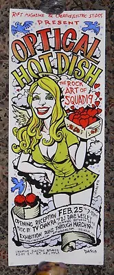 Optical Hot Dish Silkscreen Concert Poster S/N 1/24 By Squad 19 Very Rare • $9.99
