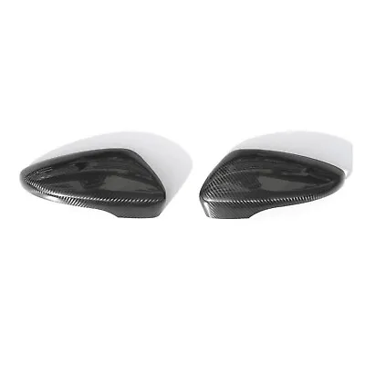 Side Mirror Cover Caps Fits VW Passat B7 2012-2014 Carbon Fiber Black 2 Pcs • $129.99