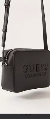 GUESS Los Angeles New LOGO MINI CROSSBODY SHOULDER BAG HANDBAG Black • $39