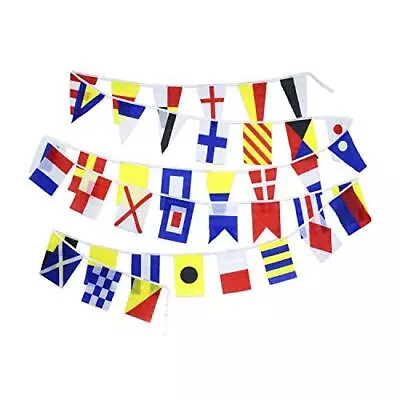 International Marine Navy Signal Code Flag Set Of 40 Flags - Length 40 Feet - • $19.14