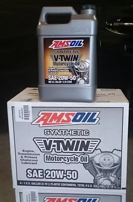 Amsoil 20w-50 Motorcycle Oil MCV 1 X Gallons For V-Twin BMW HD MV Agusta Ducati • $115