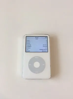 Apple IPod Classic 5th Generation White (60 GB) Good Condition • $65