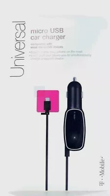 T-Mobile Micro-USB CAR Charger W/ Additional USB Port - Black • $6.75
