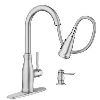 🆕 Moen 87161SRS Stableton One-Handle Pulldown Kitchen Faucet - Stainless  READ • $89.97