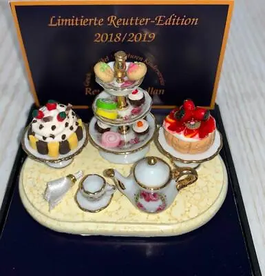 Miniature Dollhouse 1:12 Scale Reutter Tea & Cake Display - 1.815/2 • $66.99