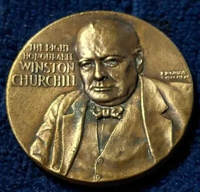 Ww Ii Winston Churchill Dunkirk 1940 Medallic Art Co Bronze Medal • $30