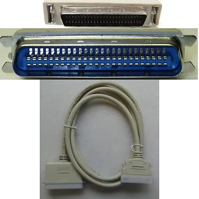 $16.99 • Buy 6ft Long HD/HPDB50 SCSI2~Centronics/Cent/CN50pin Male~M External Cable/Cord/Wire