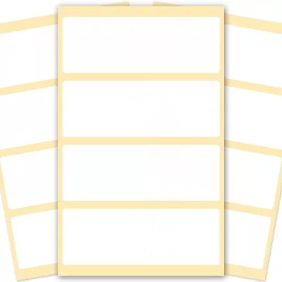 £6.98 • Buy 400 X BLANK WHITE STICKERS 70x25mm Sticky Self Adhesive Address Labels EASY PEEL