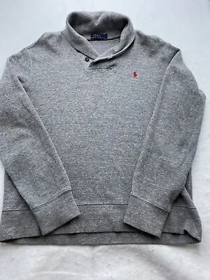 Ralph Lauren Polo Grey Turtle Neck Jumper Pullover Mens Size Large • $41.61