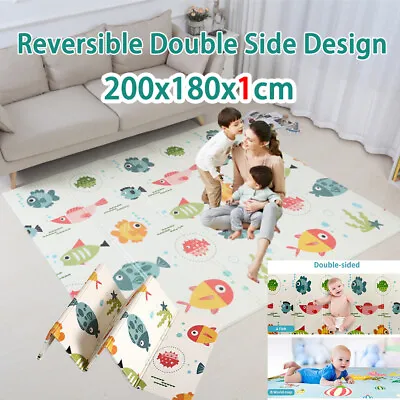 £27.50 • Buy 2Side Baby Play Mat Large Extra Thick Waterproof Folding Foam Crawling Playmat 