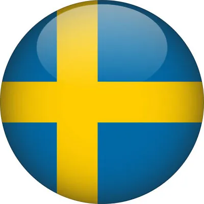 Car Key Logo Emblem Sticker For Sweden Cars Volvo Saab Round Sweden Flag 14mm • $2.69