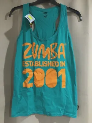 Zumba Green Racerback Vest Top Shirt Ladies Fitness Gym Training Dance S M L XL • £6.99