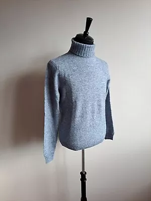 NEW Heritage Men's Wool Light Blue Turtleneck Sweater Size 50 / M • $255