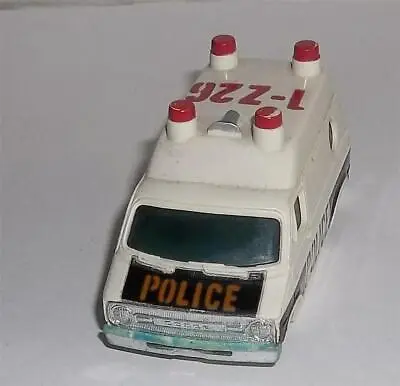 Dodge Police Van White & Black HO Slot Car #1946  Body Only • $8.99