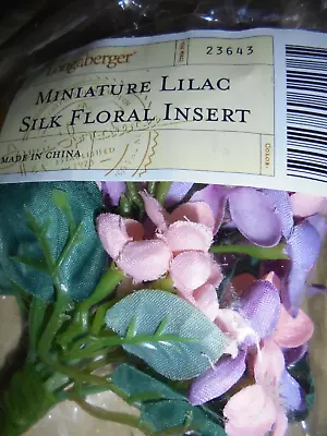 Longaberger May Series Miniature Lilac Silk Floral Flowers For Basket NEW • $12.75