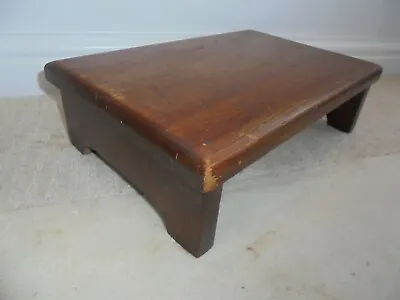 £30 • Buy Antique Victorian Church Footstool, Pitch Pine, Pew Ended, Simple, Rustic