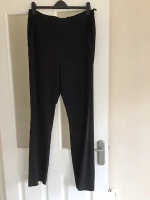 £1.50 • Buy Womens M&S Black Trousers, Size 16/long, Straight Leg, Polyester/Viscose