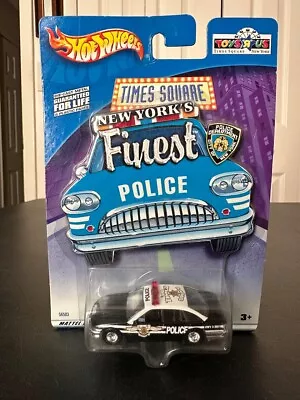 Hot Wheels Toys R Us Exclusive Black Times Square Police Car NEW YORK RARE Car • $5.62