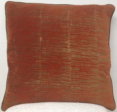 Large Orange And Bronze Square Cushion Cover Euro 60x60cm RRP$64.95 Oz Seller • $14.95
