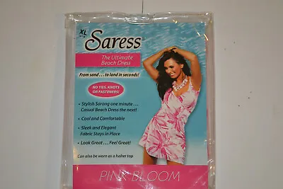 £14.72 • Buy Saress The Ultimate Beach Dress Color Pink Bloom Size XL (16-18) NEW