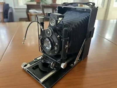 Vintage Voigtlander Avus Folding Camera Anastigmat Skopar Compur Lens • $73.13