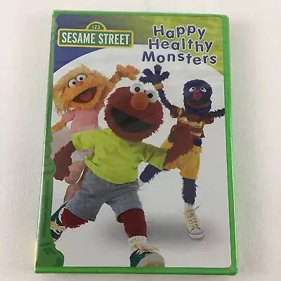 Sesame Street Happy Healthy Monsters Elmo Zoe DVD Sing Along Songs Exercise New • $15.16