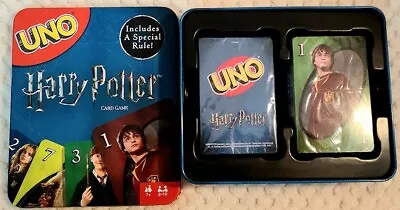 Harry Potter Uno Card Game NEW In Tin Case Sealed Mattel 2018 • $16.95