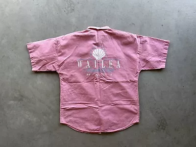 Vintage Hawaii Wailea Beach Club Pink Shirt SIZE MEDIUM PRE-OWNED • $17