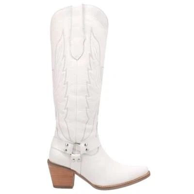 $199.95 • Buy Dingo 01-DI926-WH Womens Heavens To Betsy Snip Toe    Boots   Knee High Mid Heel