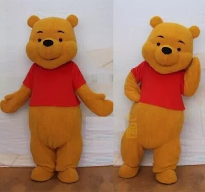 Cute Pooh Bear Mascot Costume Cosplay Party Dress Clothing Halloween Adults • $199.99