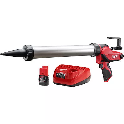 Milwaukee M12 20oz. Caulking And Adhesive Gun Kit Aluminum Barrel/Sausage • $219